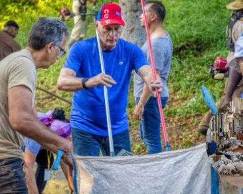Díaz-Canel, basurero, La Habana