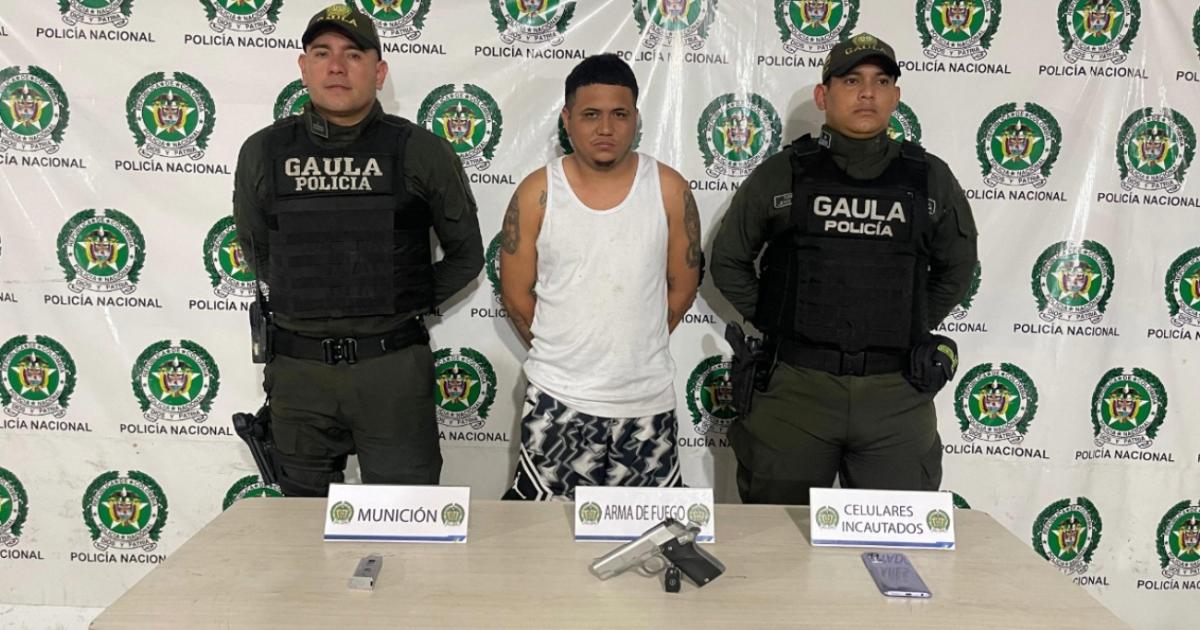 Alias ​​'Enzo', alleged extortionist leader of 'Los Costeños', is captured in Barranquilla in the midst of peace talks