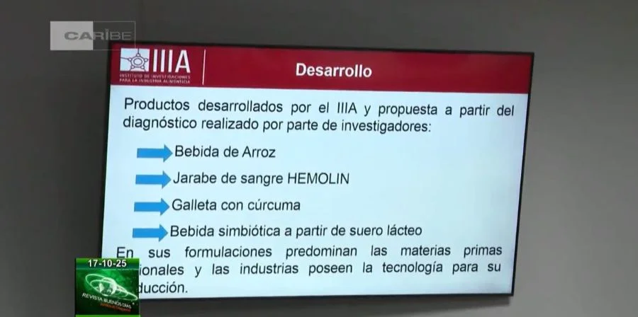 "Propuestas alimentarias" presentadas por el Instituto de Investigaciones para la Industria Alimentaria (IIIA)