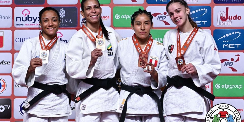 Brazilian judokas take 4 medals on the 1st day of the Lima Grand Prix