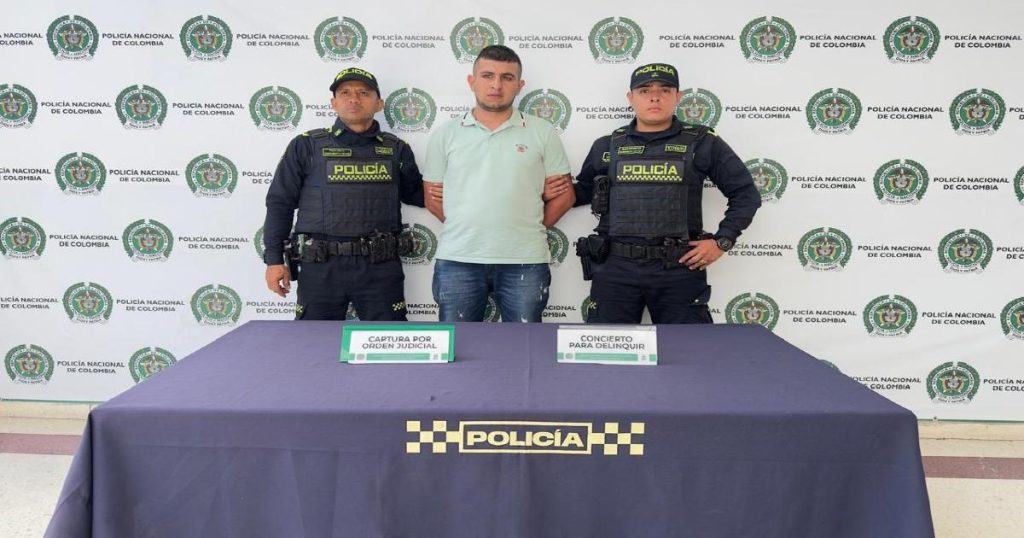 Captured in Bello (Antioquia) aka 'Fredy', one of the most wanted men in Antioquia