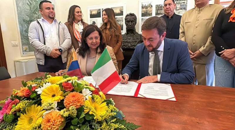 Caracas and Rome III sign twinning agreement for cultural exchanges