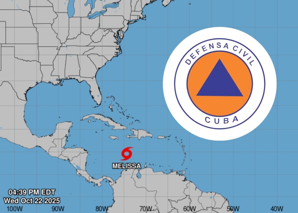 Civil defense issues early warning notice for tropical storm Melissa: “strict surveillance”