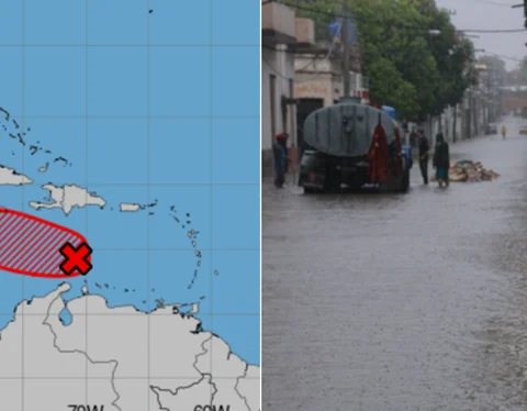 Cuba, mar Caribe, tormenta tropical