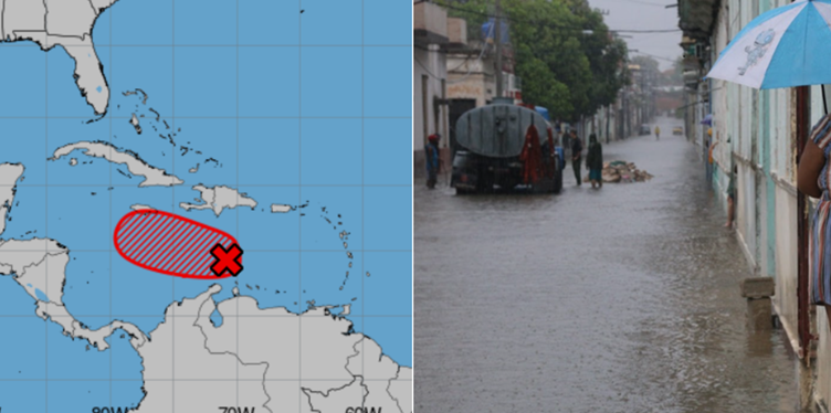 Cuba, mar Caribe, tormenta tropical