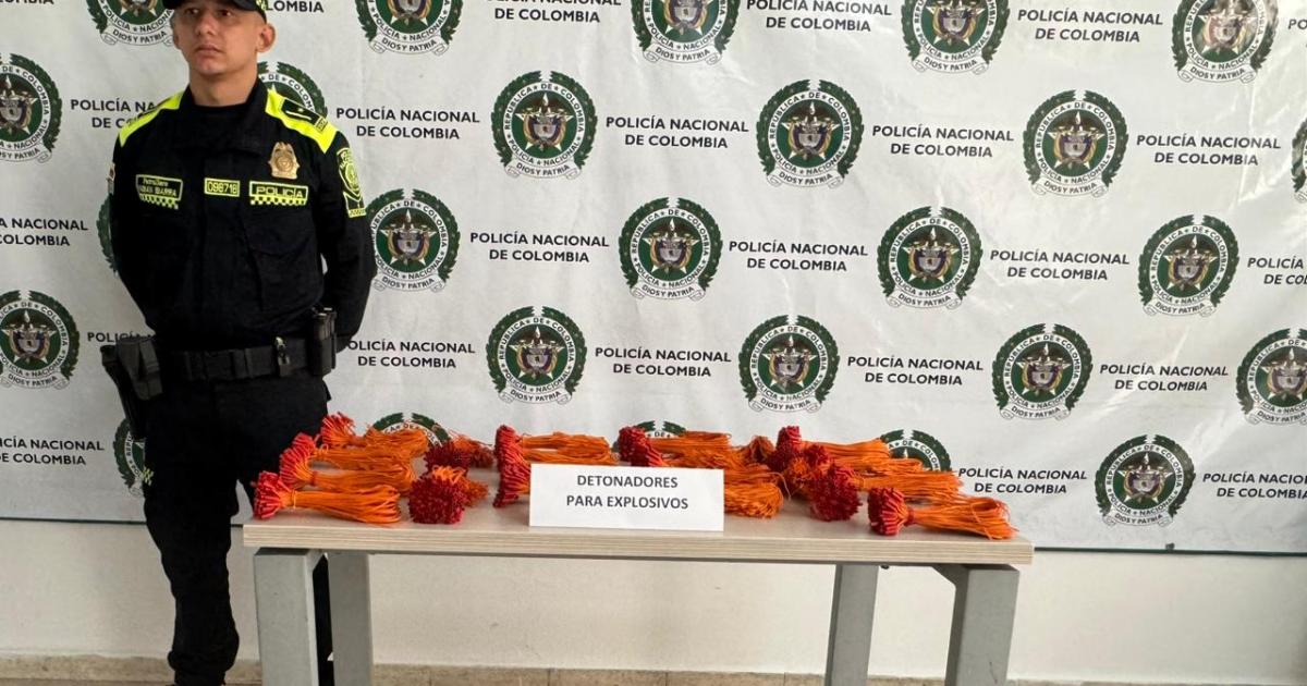 Cúcuta Police foil terrorist plan by seizing 2,000 units of explosive material
