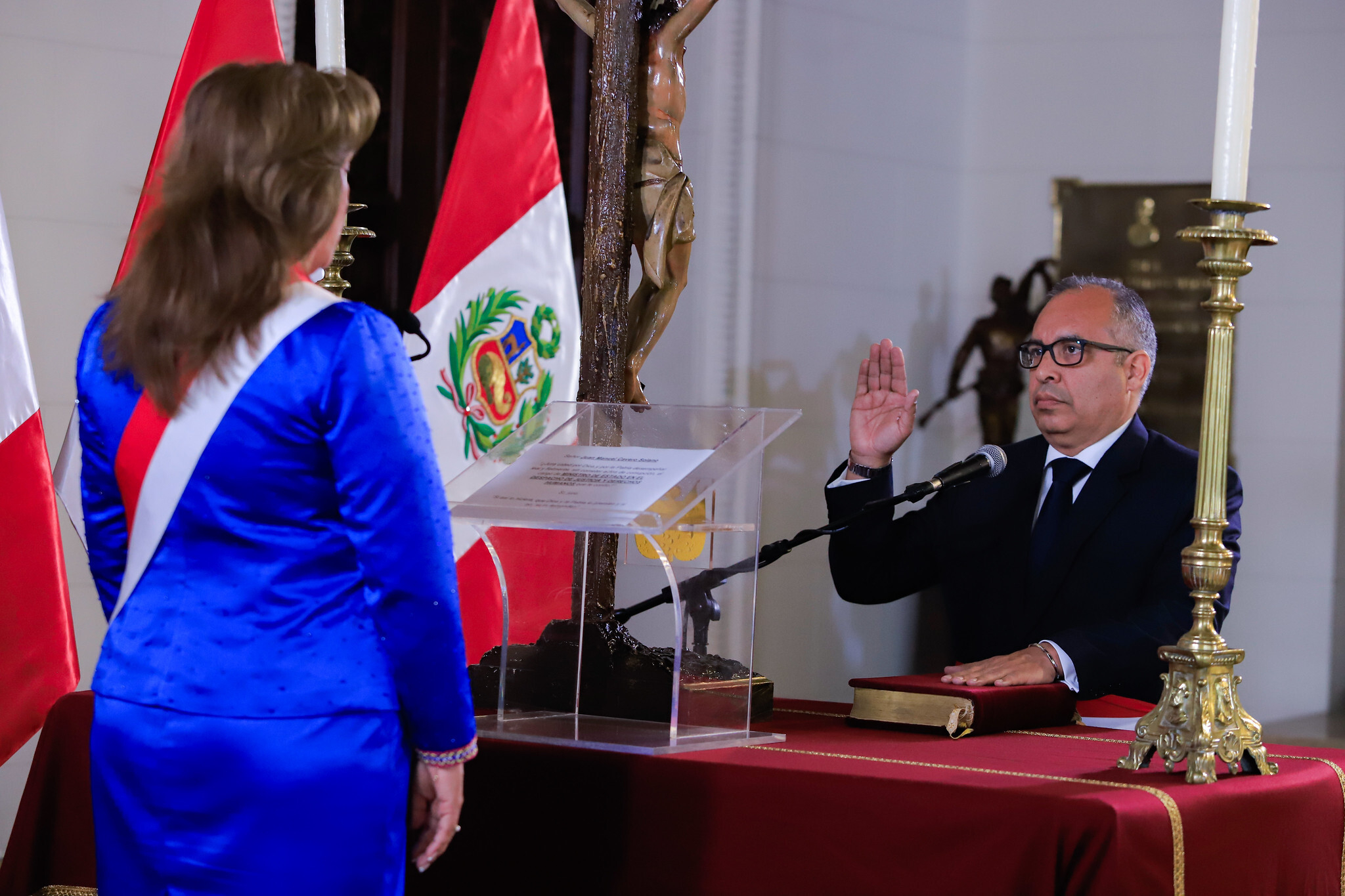 Dina Boluarte takes an oath of Minister of Justice LIVE: President appoints Juan Cavero Solano in replacement of Santiváñez