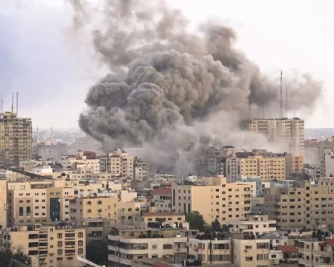 Un ataque aéreo israelí sobre la Franja de Gaza
