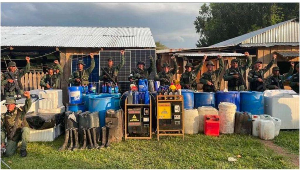 Fanb destroyed drug trafficking base that operated in Apureña farm