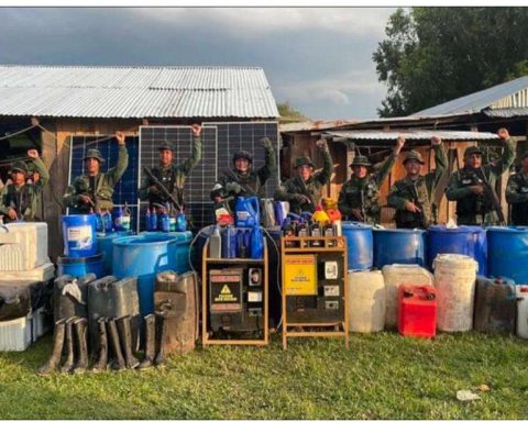 Fanb destroyed drug trafficking base that operated in Apureña farm