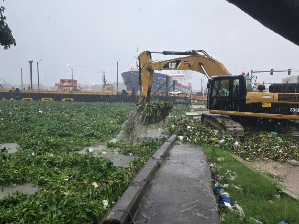 Floating Bridge temporarily closed due to dragging of lilacs and debris in the Ozama River