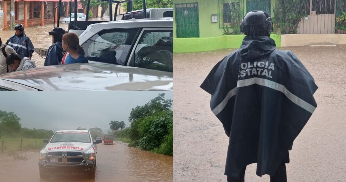 Government alert for “Raymond”; Floods affect Guerrero and Veracruz