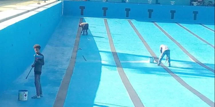Una de las piscinas de la Ciudad Deportiva, en el municipio Cerro, en La Habana