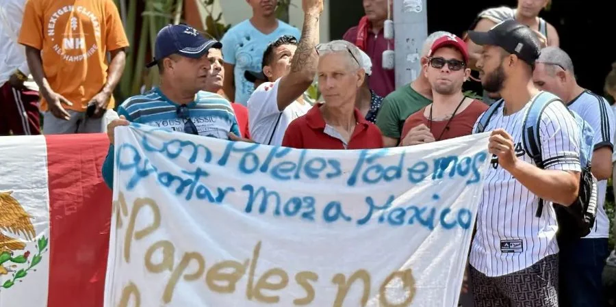 Los migrantes se preparaban este martes para salir de Tapachula rumbo a Ciudad de México