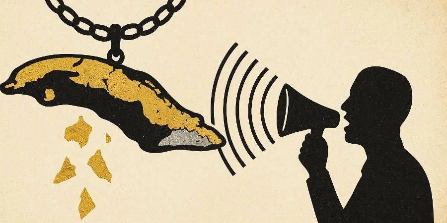 "Compro cualquier pedacito de oro"