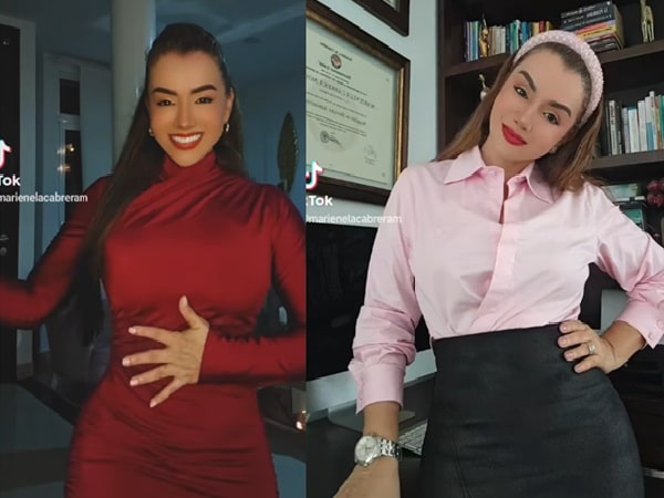 Jueza que hace videos en TikTok.