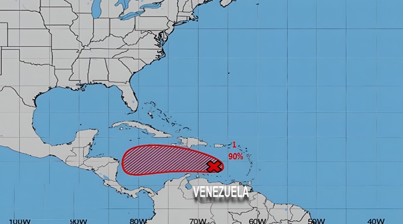 Inameh alerta perturbación atmosférica por paso de Onda Tropical nro.48