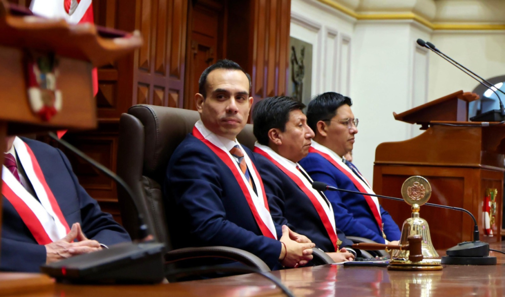 José Jerí is sworn in as President of the Republic after the vacancy of Dina Boluarte