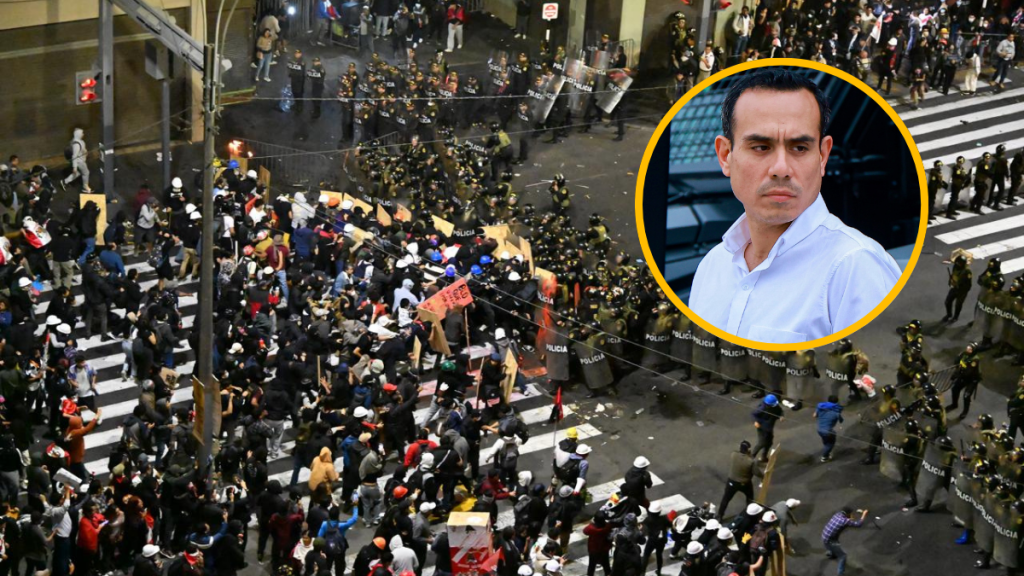 José Jerí on the move: "We will not allow a small group to try to use violence"