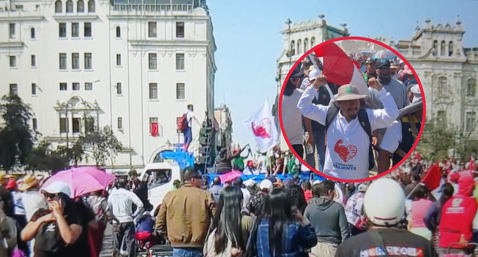 Mayor of Pataz arrived in Lima after more than 40 days of march