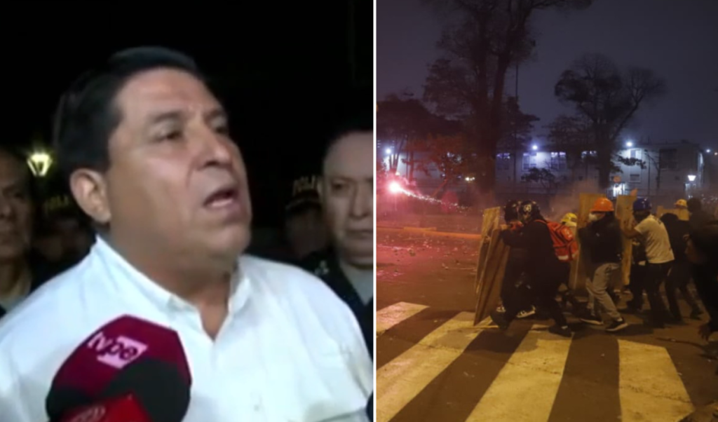 Minister of the Interior Vicente Tiburcio condemned the national march: "It is an attack against the PNP"