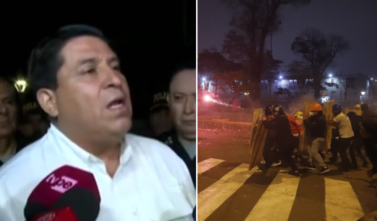 Minister of the Interior Vicente Tiburcio condemned the national march: "It is an attack against the PNP"