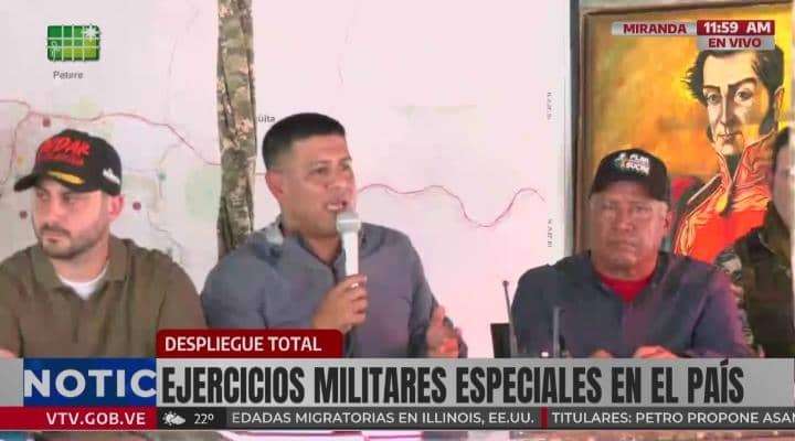 Pedro Infante headed "special military exercises" from Petare