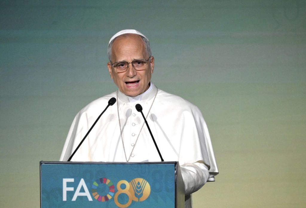Pope Leo XIV denounces to the FAO the “cruel” use of hunger as a “weapon of war”