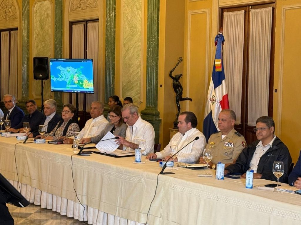 President Abinader will lead a follow-up meeting with the COE regarding the advance of Storm Melissa