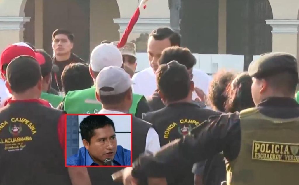 President Jerí receives the mayor of Pataz at the Government Palace