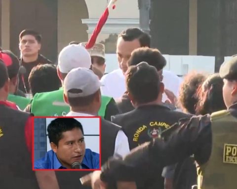 President Jerí receives the mayor of Pataz at the Government Palace