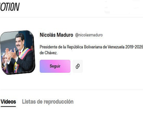 President Maduro activates official channel on Dailymotion to communicate without censorship