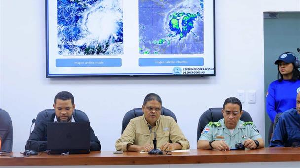 Press conference on Hurricane Melissa in the Dominican Republic