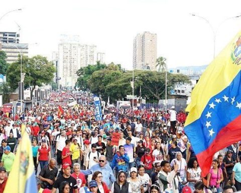 Rander Peña en Marcha a la ONU en Carcaas