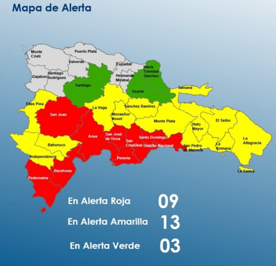 El COE mantiene provincias en alerta por riesgo de inundaciones
