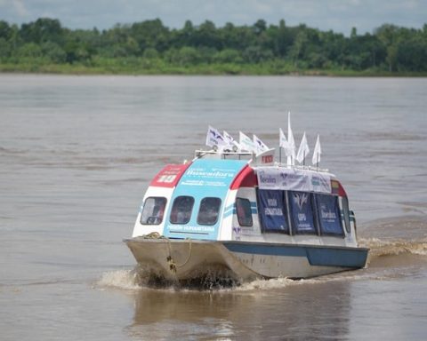 Travesía en el río Magdalena.