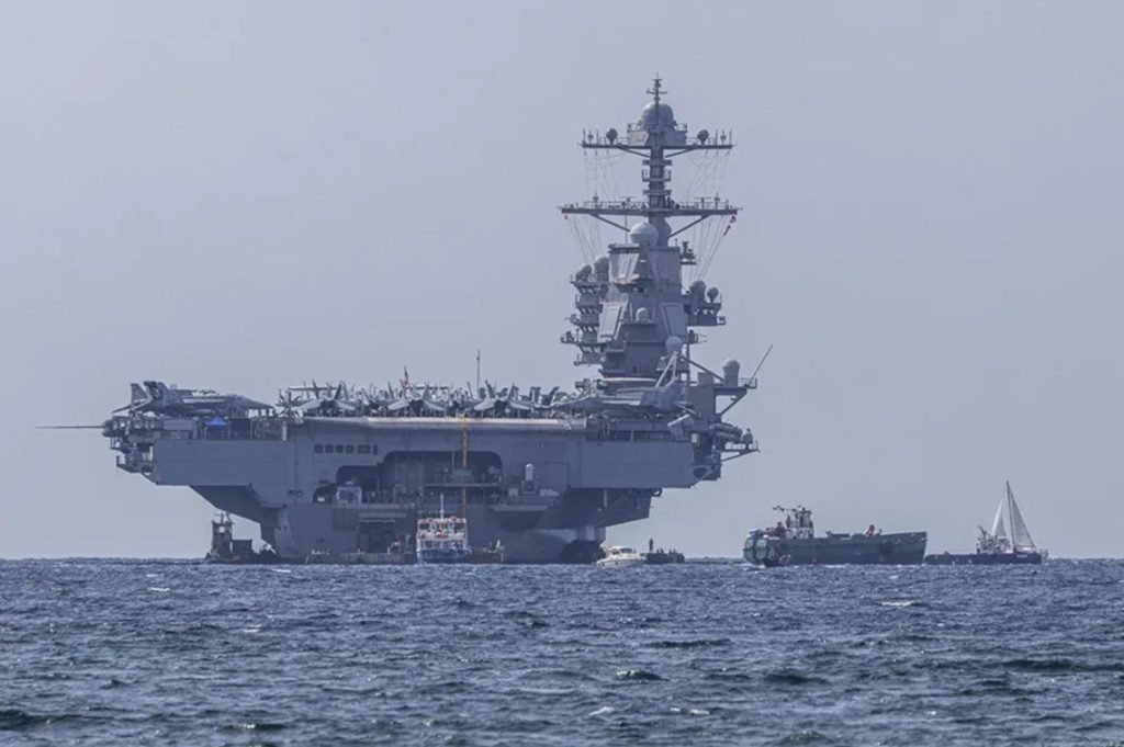 The US deploys the Gerald Ford aircraft carrier to the Caribbean amid tensions with Venezuela