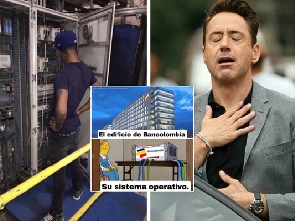 Memes que deja falla en Bancolombia.