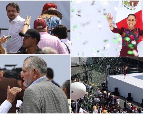 They and they occupied the first row in the Sheinbaum report in the Zocalo