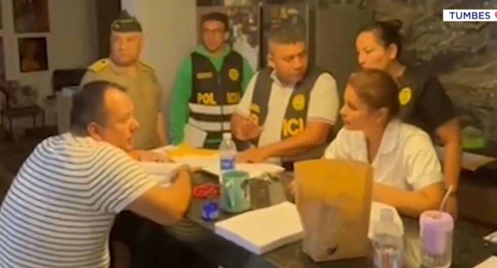 They capture a regional advisor of Tumbes in an operation against a network that directed public works