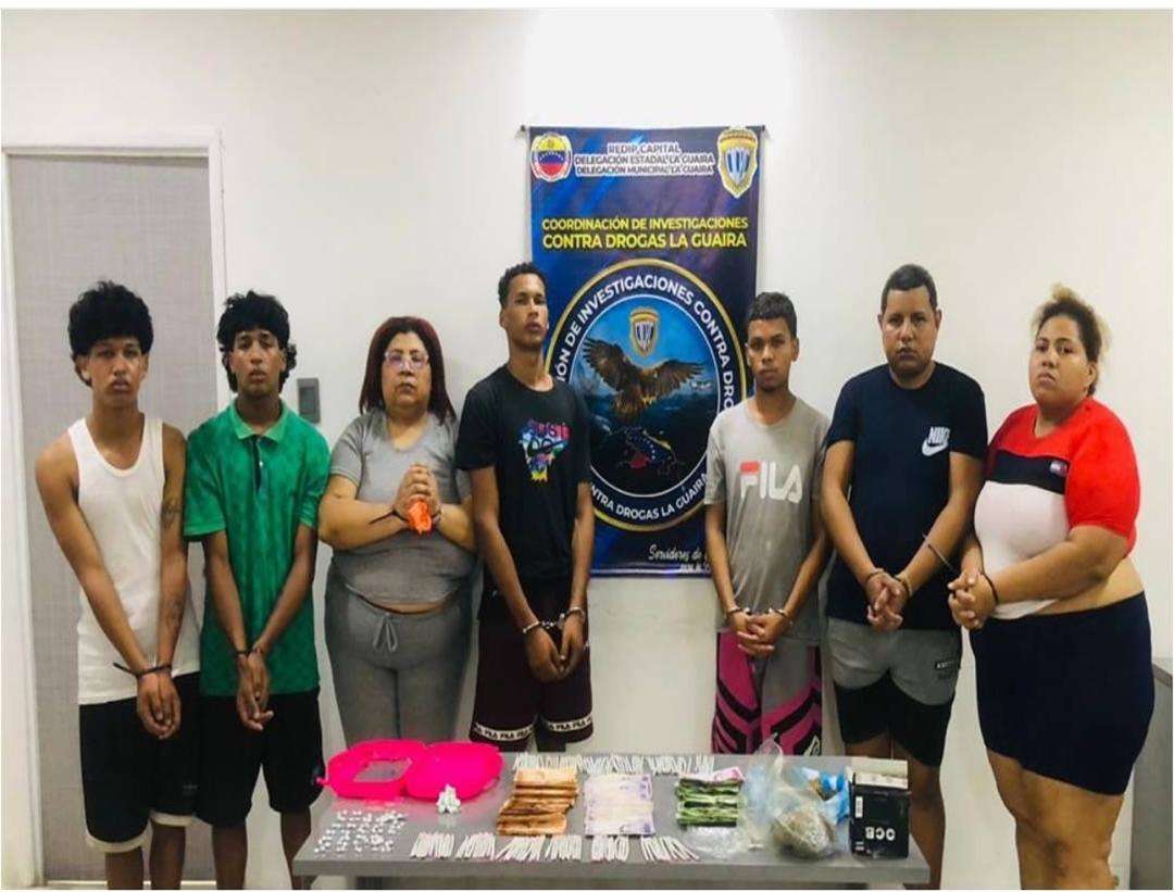 They grabbed seven microtraphors operating in La Guaira