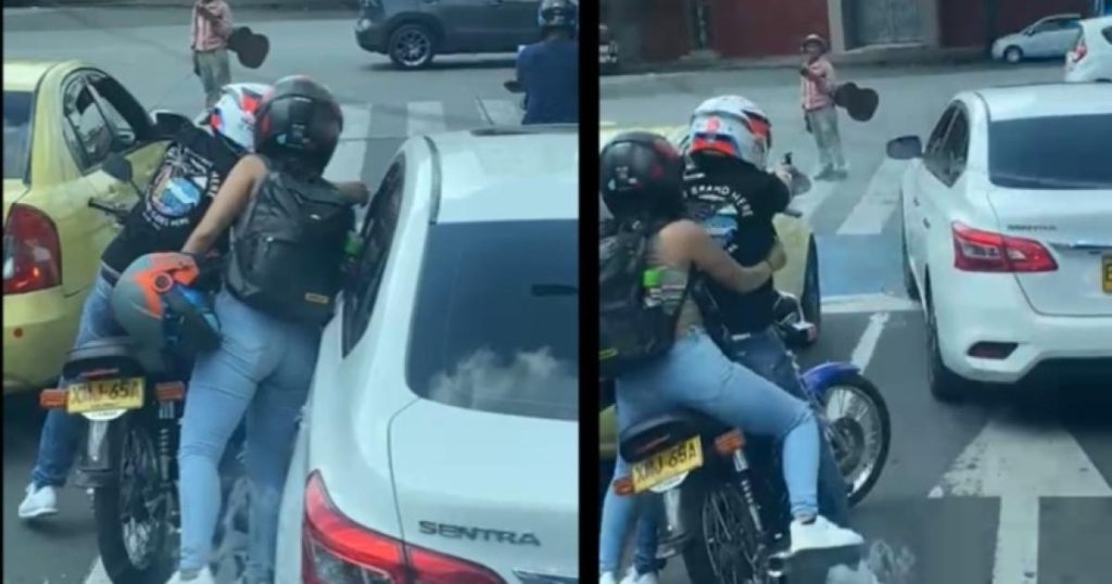 They offer a reward for 'motorcycle thieves' who shot at a vehicle in the center of Cali