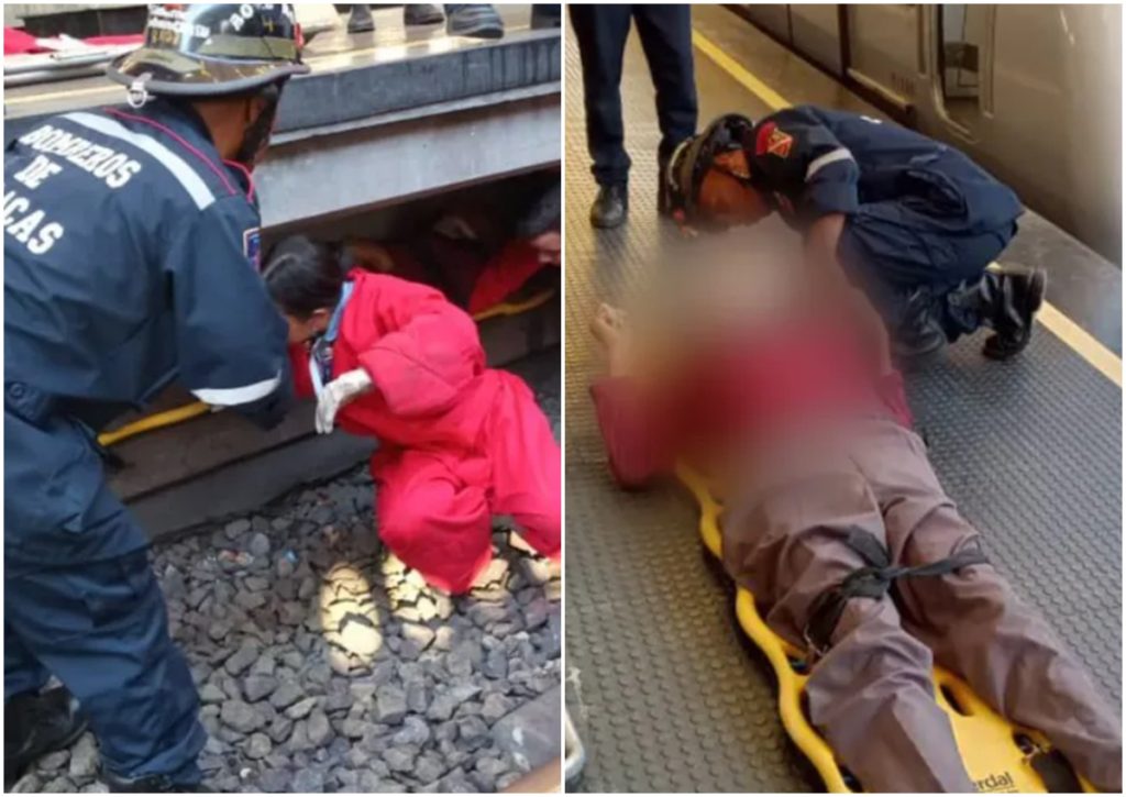 They rescued a man who fell onto the rails of the Caño Amarillo station of the Caracas Metro