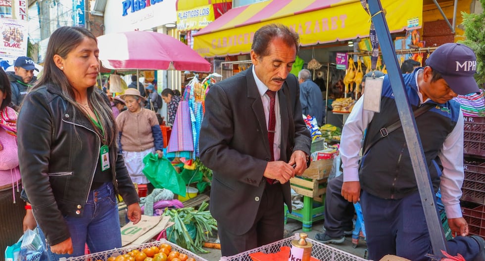 They seize rigged scales in the Huancayo commercial checkerboard