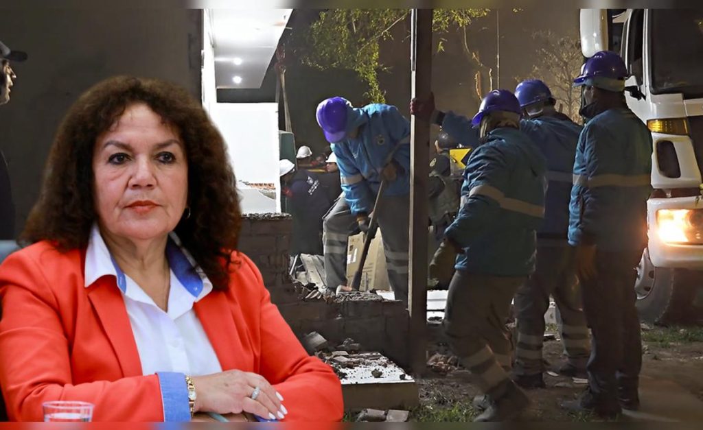 This is how part of María Acuña's house was demolished: "You have to obey the law like everyone else"says Municipality of Surco