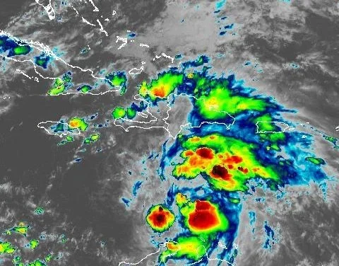 La tormenta tropical Melissa, a las 5:00 de la tarde de este martes