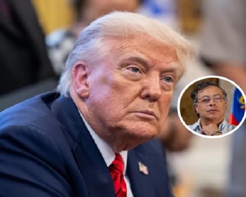 Donald Trump y el presidente Gustavo Petro.