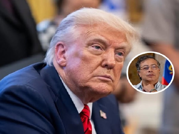 Donald Trump y el presidente Gustavo Petro.