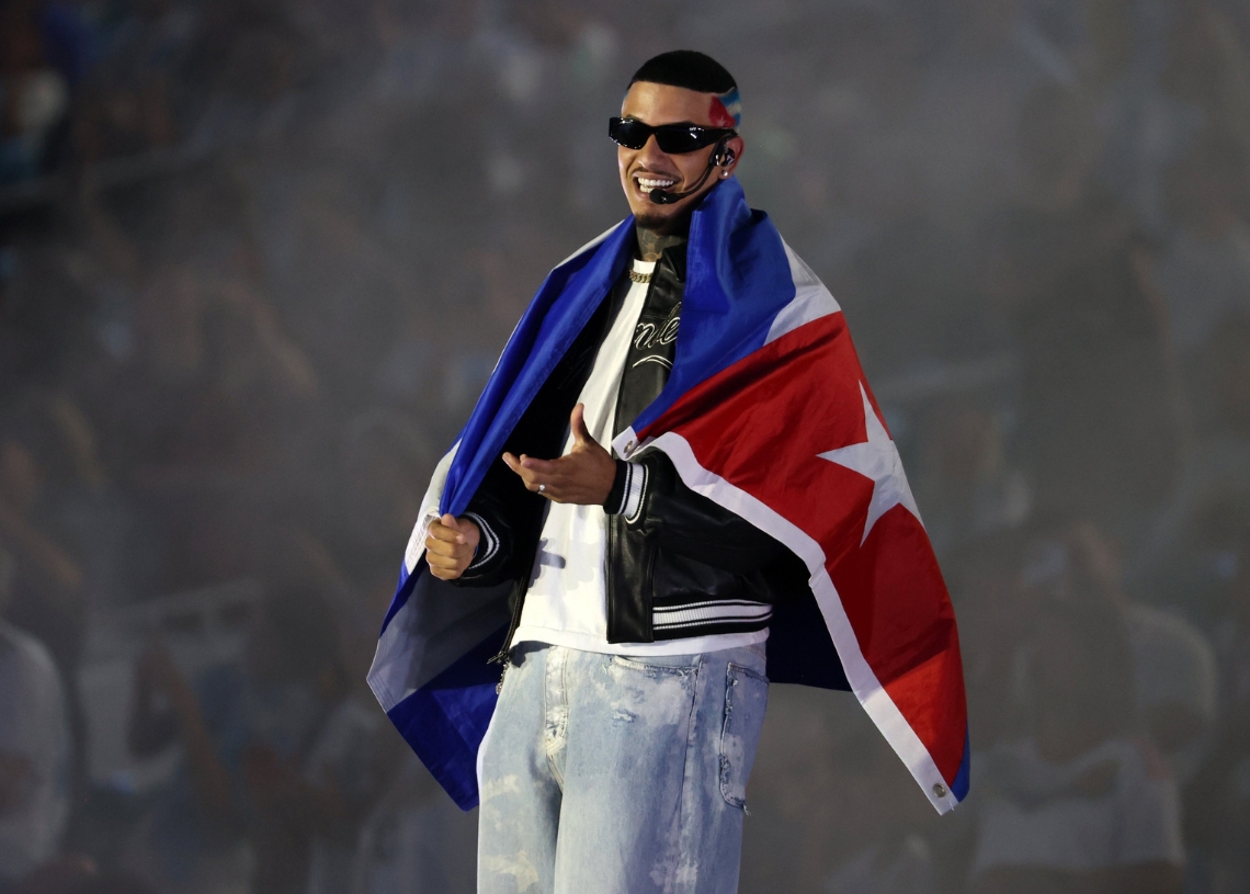 Urban music from Cuba at an international soccer match in Miami