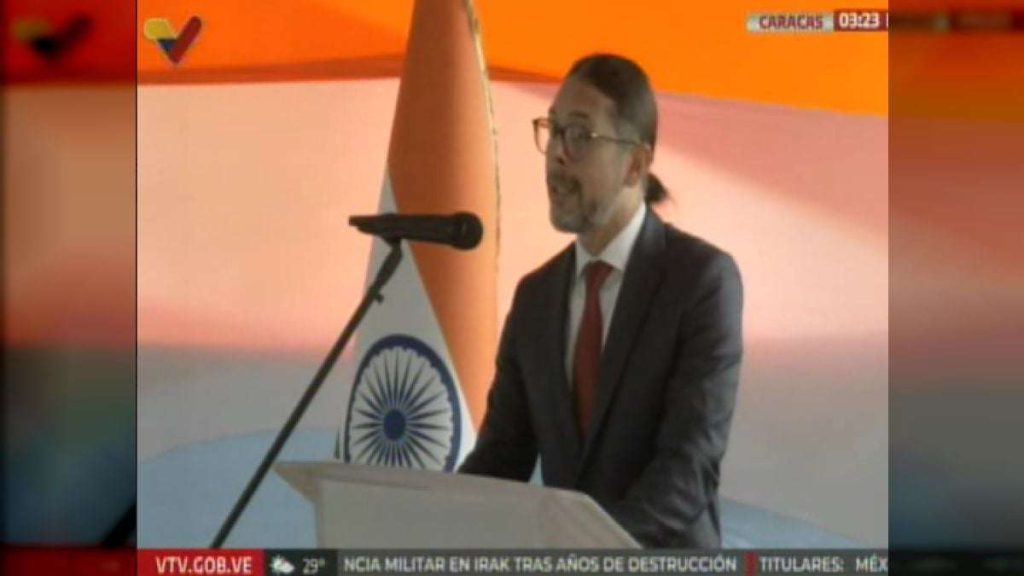 Venezuela paid tribute to Mahatma Gandhi in his birth